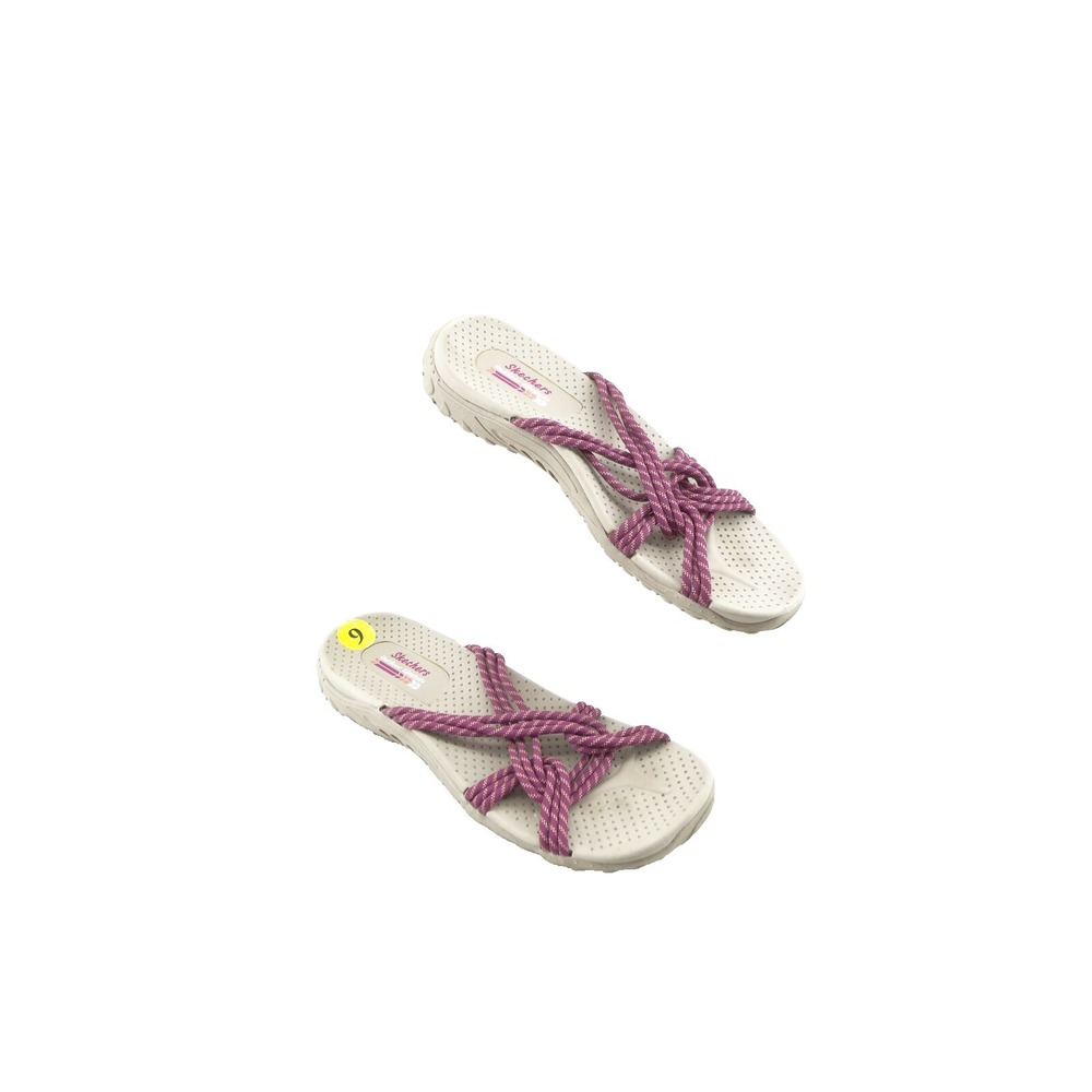 Skechers Outdoorโ Lifestyle Raspberry Rope Slides Sandals SN41029 Womens Size 9